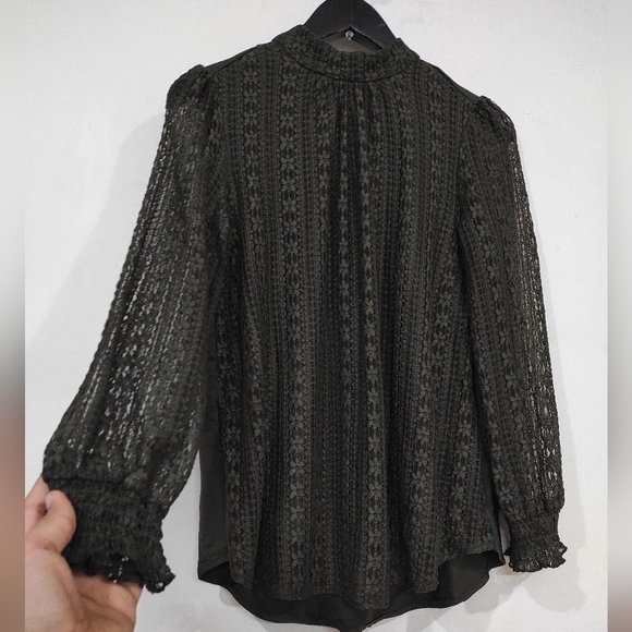 Olive Green Mesh Top 💚 - Picture 5 of 15